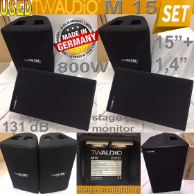 USED TW Audio M15 stage monitor SET